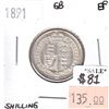 Image 1 : Great Britain 1891 Shilling Extra Fine