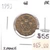 Image 1 : Great Britain 1950 3 Pence Proof