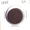Image 1 : 1858 Canada 1-cent Very Fine.