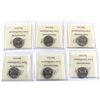 Image 2 : 1961-1979 Canada 5-cent ICCS Certified MS-64. 6pcs