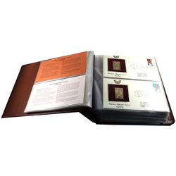 *40x 1984 & 1985 Golden Replicas of United States Stamps First Day Cover Proof Replicas in 22k Plate