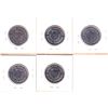 Image 2 : 5x Royal Canadian Mint Tokens of the Same 'Bubble Maple Leaf' Design in Cardboard 2x2's. 5pcs