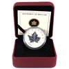 Image 1 : 2010 Canada $5 Piedfort Fine Silver Maple Leaf (coin has light toning spots & outer sleeve is missin