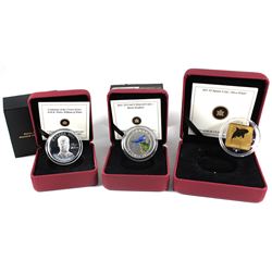 Lot of 2011 Canada RCM Items - 25-cent Birds of Canada - Barn Swallow, $3 Wildlife Conservation - Or