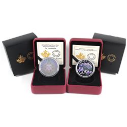 2014 Canada $20 Interconnections: Air - The Thunderbird & 2017 $15 Celebration of Spring - Lilac Blo