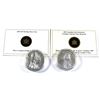 Image 1 : 2005 & 2007 Canada $30 Sterling Silver Coins Encapsulated with COAs - 2005 Totem Pole & 2007 Nationa