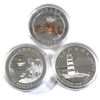 Image 1 : 2004 & 2005 Canada $20 Fine Silver Coins in Capsules - 2004 Natural Wonders - Hopewell Rocks, 2004 L