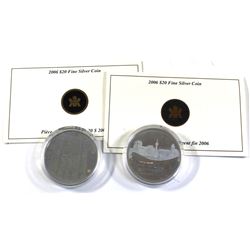 2006 Canada $20 Architectural Treasures Fine Silver Coins Encapsulated with COAs - Pengrowth Saddled
