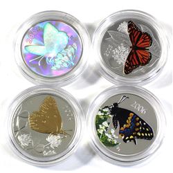 2004-2006 Canada 50-cent Butterflies Series Sterling Silver Coins in Capsules - 2004 Clouded Sulphur