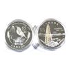 Image 1 : 2005 Canada $5 Saskatchewan & Alberta Centennial Special Edition Silver Coins in Capsules (scratched