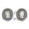 Image 2 : 2005 Canada $5 Saskatchewan & Alberta Centennial Special Edition Silver Coins in Capsules (scratched
