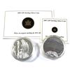 Image 1 : 2005 & 2007 Canada $30 Sterling Silver Coins Encapsulated with COAs - 2005 Totem Pole & 2007 $30 Pan