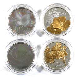 2005 & 2006 Canada 50-cent Sterling Silver Coins in Capsules - 2005 Butterflies - Great Spangled Fri