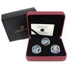 Image 1 : 2011 Canada 25-cent Parks Canada - Our Legendary Nature 3-coin Sterling Silver Set.