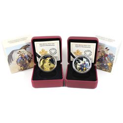 2014 Canada $20 Legend of Nanaboozhoo Coloured & 2014 $20 Nanaboozhoo & the Thunderbird Gold Plated 