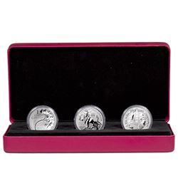 2017 Canada RCM Coin Lore - Forgotten 1927 Design 3-coin Fine Silver Set (outer sleeve is taped on o