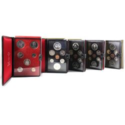 1971, 1974, 1975, 1977 & 1978 Canada 7-coin Specimen Double Dollar Sets (some coins may be toned & 1