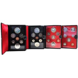 1972, 1973, 1974 & 1975 Canada 7-coin Specimen Double Dollar Sets (some coins are toned & 1972/1974 