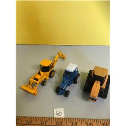 FORD AND CAT TRACTORS, AND JOHN DEERE BACK-HOE