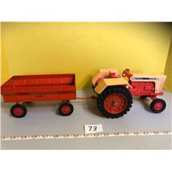 CASE 1030 TRACTOR AND TRAILER