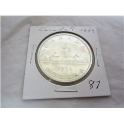 1959 CANADIAN SILVER DOLLAR