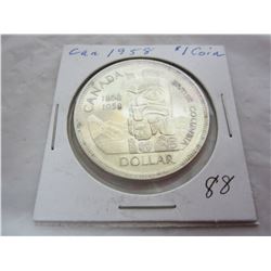 1958 CANADIAN SILVER DOLLAR