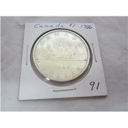 1966 CANADIAN SILVER DOLLAR