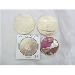 FOUR CANADIAN STERLING COINS