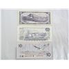Image 2 : THREE DIFFERENT $10 BILLS (1954, 1971, 1989)