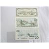Image 2 : THREE DIFFERENT $20 BILLS (1954, 1969, 1991)