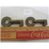 Image 1 : TWO CNR RAILWAY KEYS
