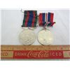 Image 1 : TWO STERLING SILVER CANADIAN WORLD WAR II MEDALS