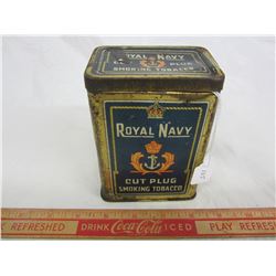 ANTIQUE ROYAL NAVY TOBACCO TIN