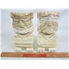 Image 1 : VINTAGE PAIR OF CARVED STONE BOOKENDS