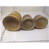 Image 3 : Vintage 1947 Lathe-Turned Beechwood Jars - Set of 3