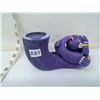 Image 3 : Purple Pottery Effigy Man and his Pipe - Indonesia