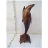 Image 2 : Ironwood Mom and Baby Dolphin Carving Height - 14"