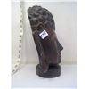 Image 2 : Refined Execution Bhudda Head Woodcarving - Height 11"