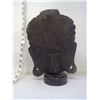 Image 3 : Refined Execution Bhudda Head Woodcarving - Height 11"