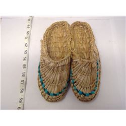 1960, Chile, Plaited Gras Shoes - Length 10"