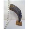 Image 2 : 1960, Venezuela, Carved Horn Grinning Face - Height - 11"