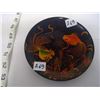 Image 1 : Laquer-Ware Wooden Dish, Golfish on Black, Vietnam