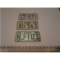 Sask. Motor Bike Plates