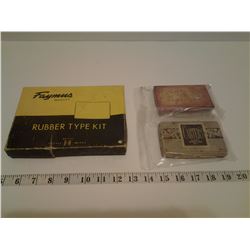 Vintage Rubber Type Kit / 2 Carter's Stamp Pads