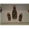 Image 1 : 3 Milk Bottles of Vintage Buttons