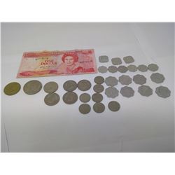 EASTERN CARIBBEAN ASSORTED CURRENCY - 1980S