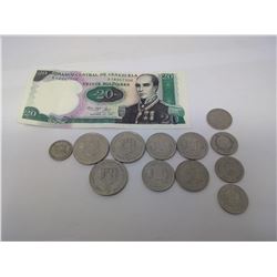 CENTRAL VENEZUALA ASSORTED CURRENCY 1960S-80S