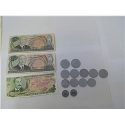 COSTA RICAN ASSORTED CURRENCY 1980S-90S
