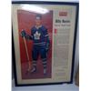 Image 2 : 2- FRAMED NHL MAGAZINE PAGES (BILLY HARRIS + RALPH BACKSTROM)