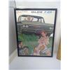 Image 2 : 2- FRAMED CAR ADVERTISEMENTS  (OLDSMOBILE F-85 + FORD GALAXIE)